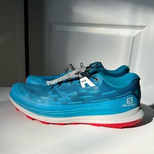 Salomon Turquoise and Coral Athletic Shoes Size 11.5